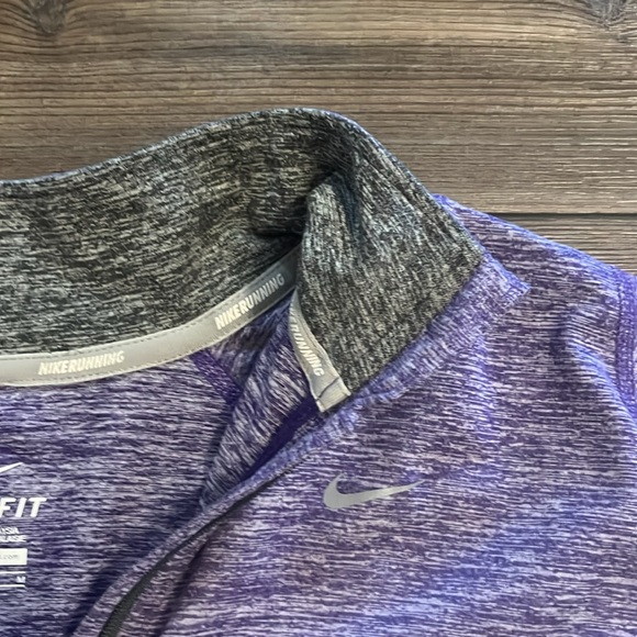 Purple Nike Dri-Fit Running Pullover - Picture 3 of 3